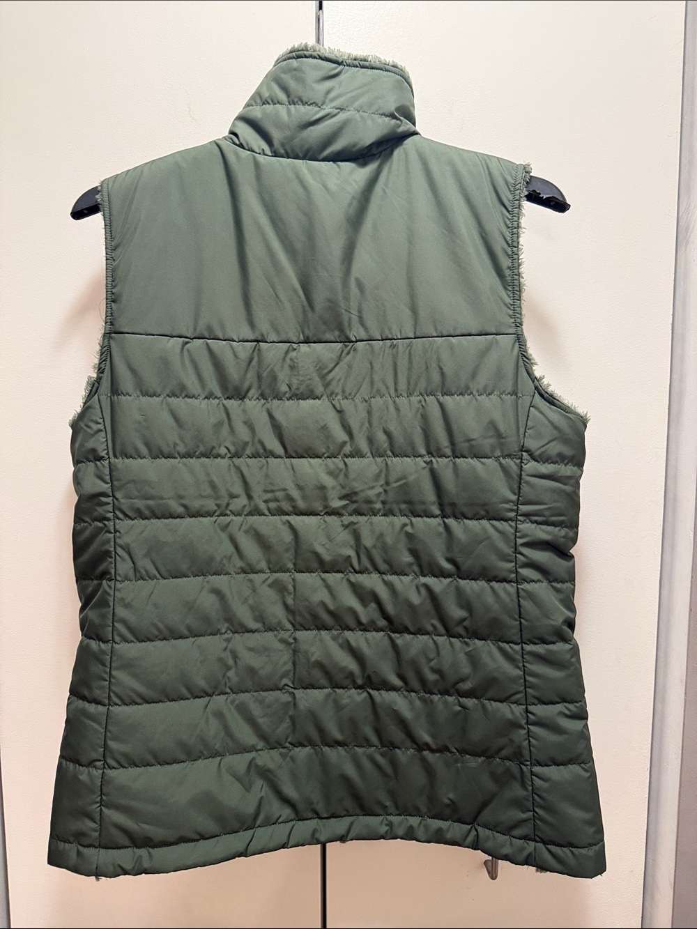 The North Face Olive Quilted Insulated Vest - Reversible - Picture 6 of 10